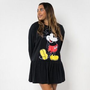 Disney Cakeworthy Black Mickey Mouse Tshirt Dress